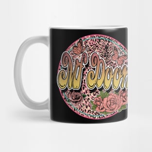 Graphic Mf Proud Doom Name Flower Birthday 70s 80s 90s Vintage Styles Mug